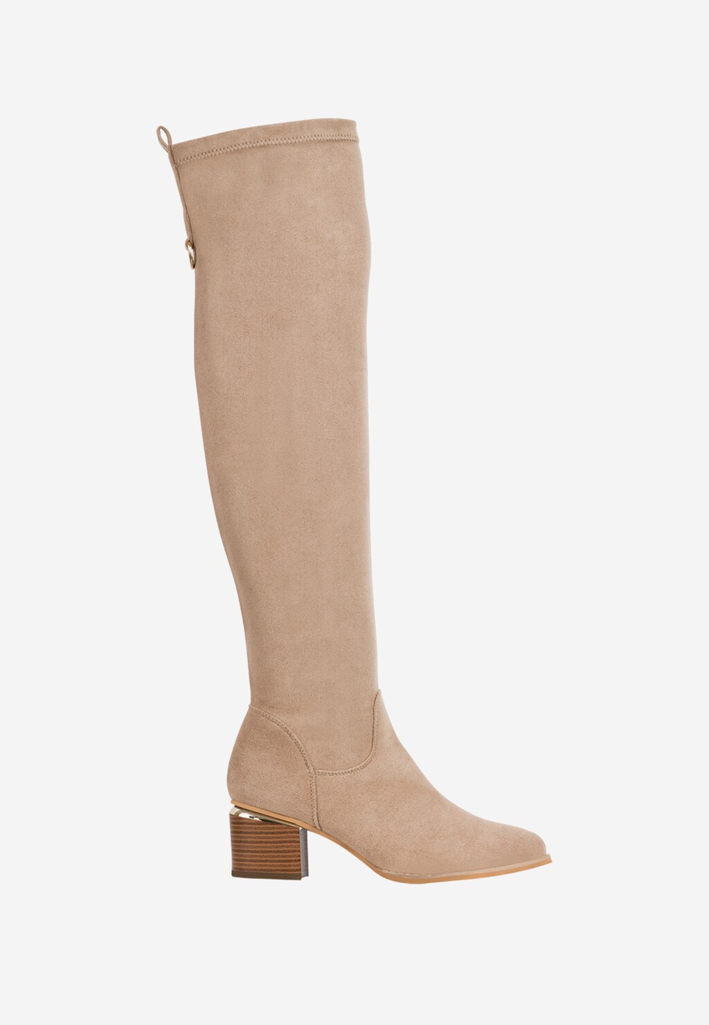 WJS wysokie beżowe kozaki damskie WJS45005-44 Widok 2