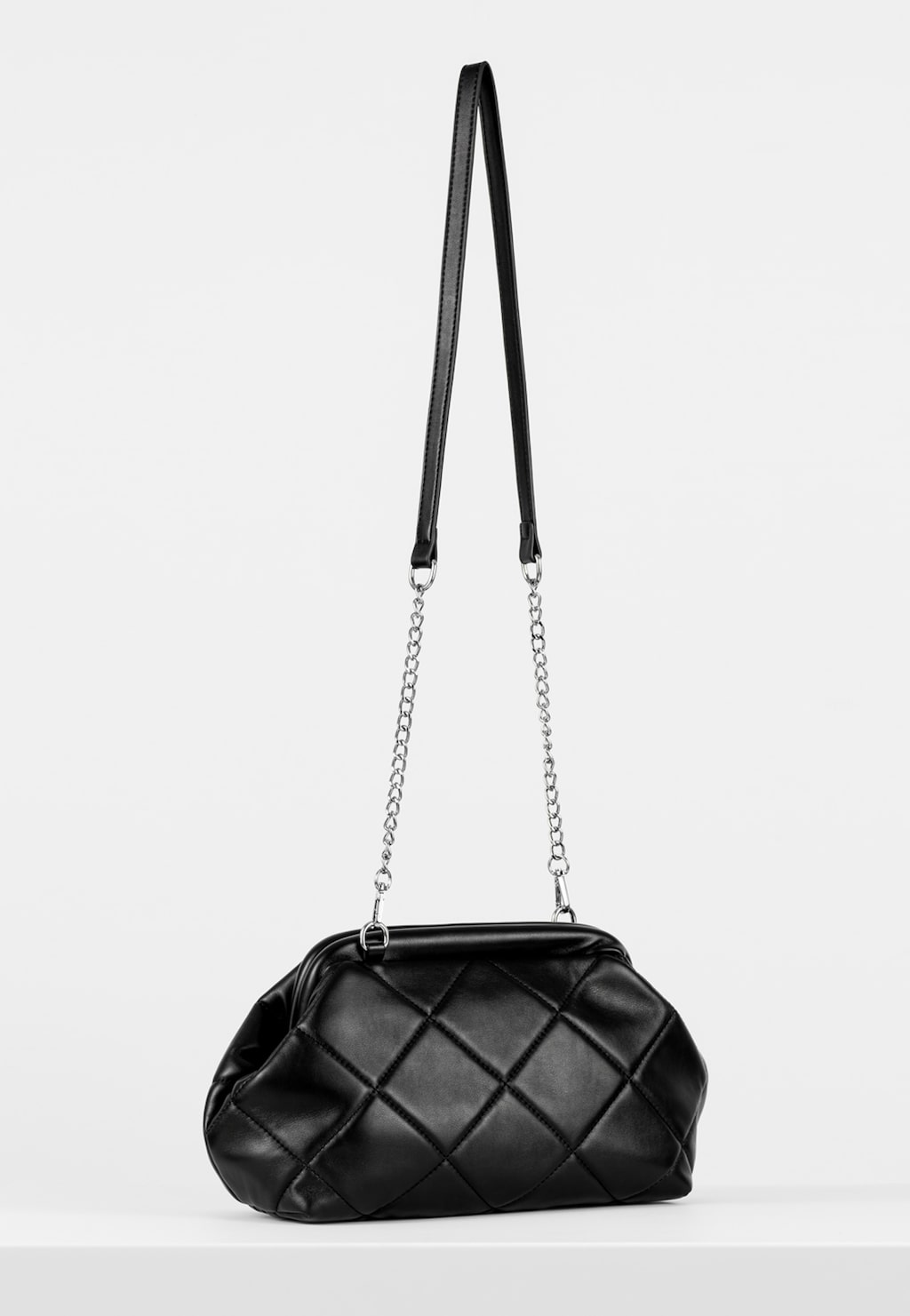 WJS mała czarna pikowana torebka damska WJS76037-51 Widok 3