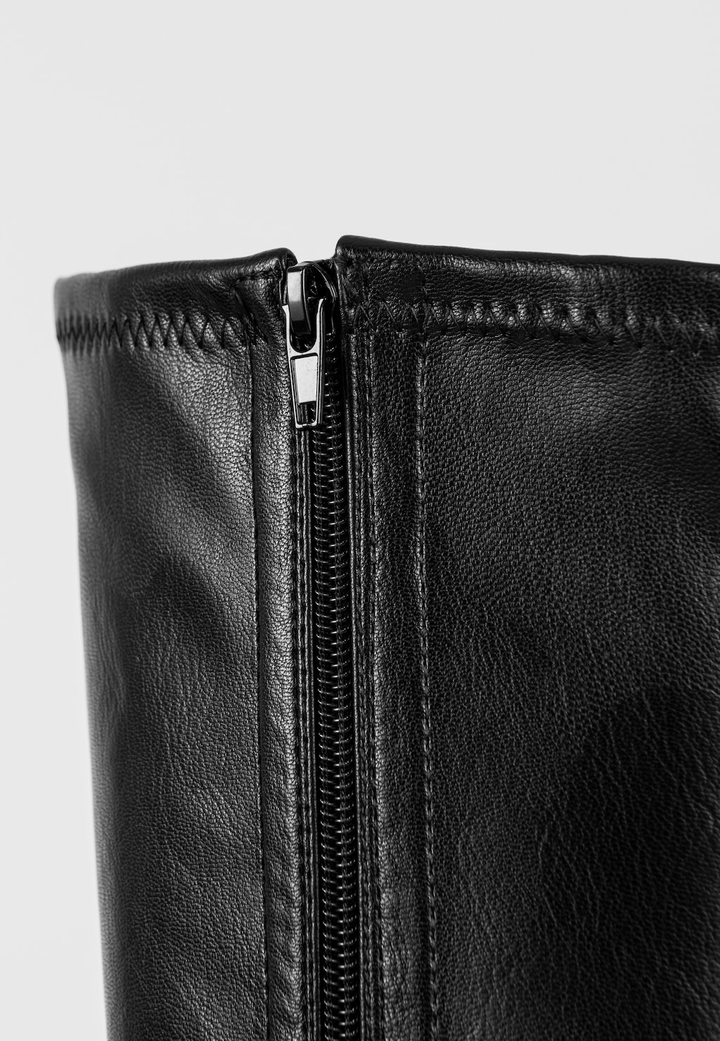 WJS czarne płaskie kozaki damskie z wysoką cholewką WJS45025-81 Widok 5