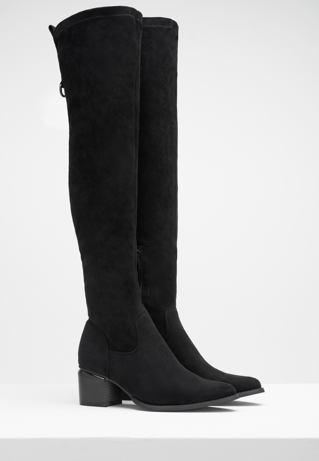 WJS czarne kozaki damskie na słupku WJS45005-41 Widok 2