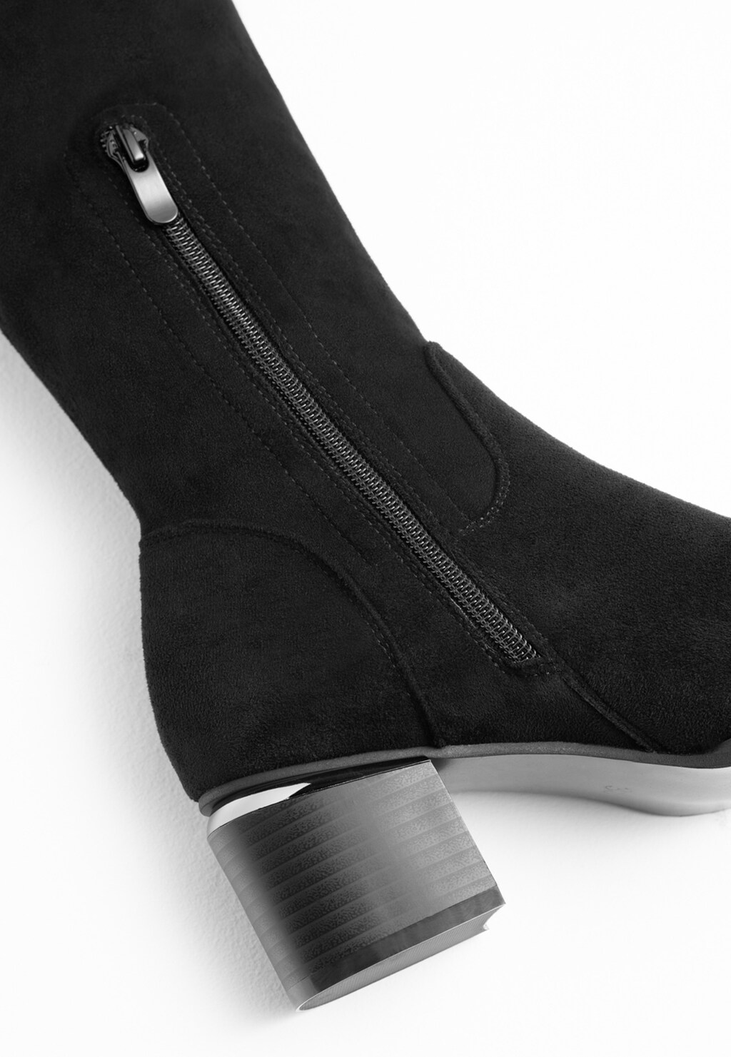 WJS czarne kozaki damskie na słupku WJS45005-41 Widok 3