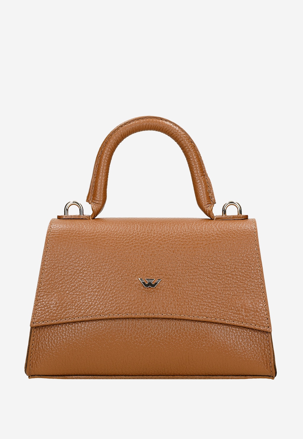 Elegantná dámska kufrová taška z hnedej kože 80203-53 Widok 2