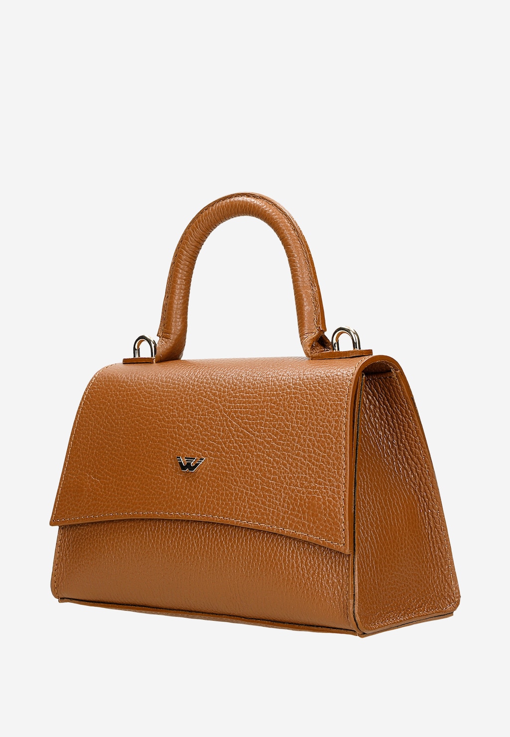 Elegantná dámska kufrová taška z hnedej kože 80203-53 Widok 3