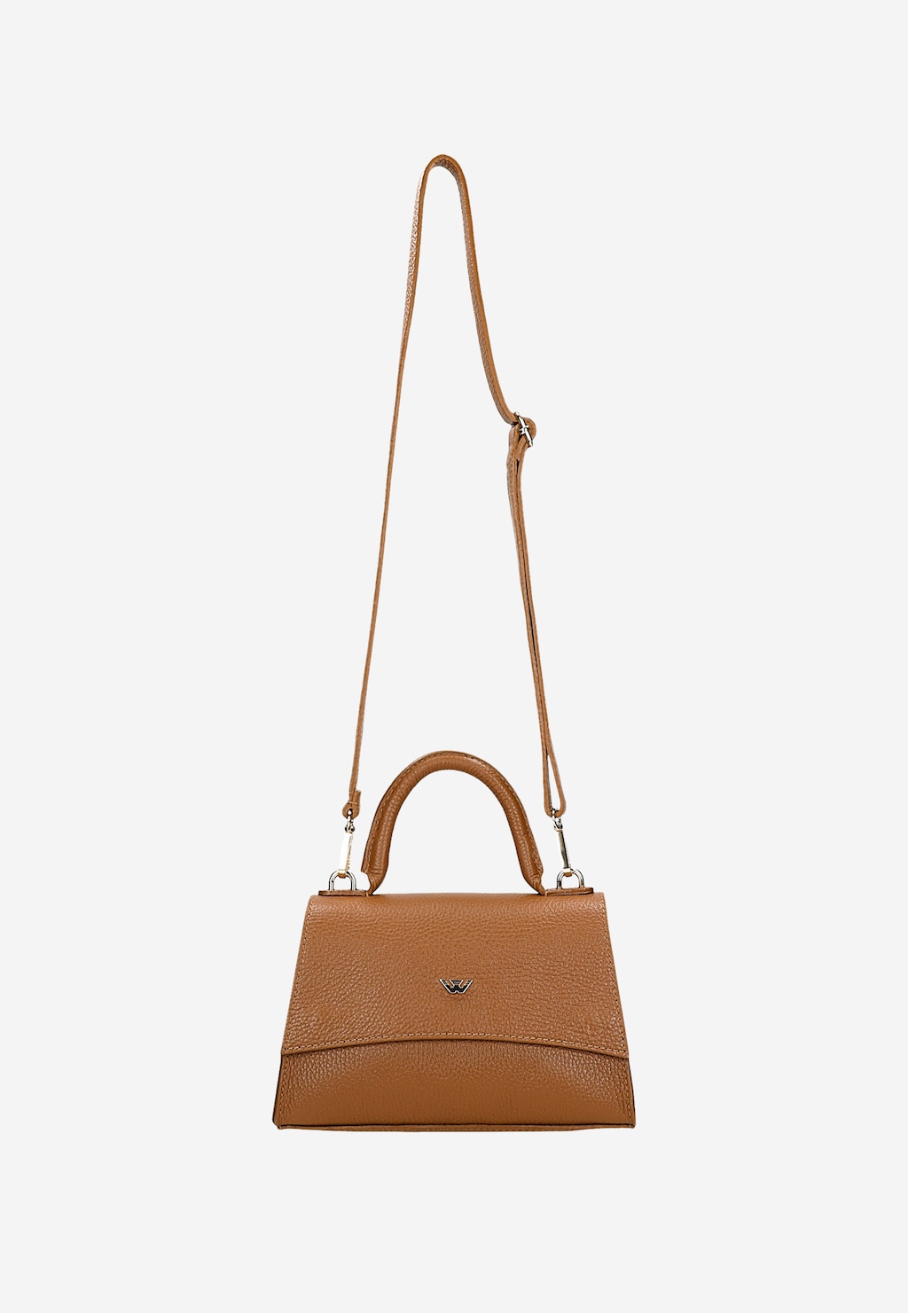 Elegantná dámska kufrová taška z hnedej kože 80203-53 Widok 5