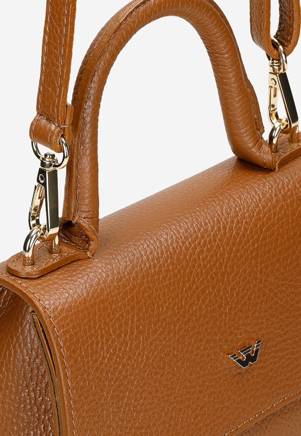 Elegantná dámska kufrová taška z hnedej kože 80203-53 Widok 8