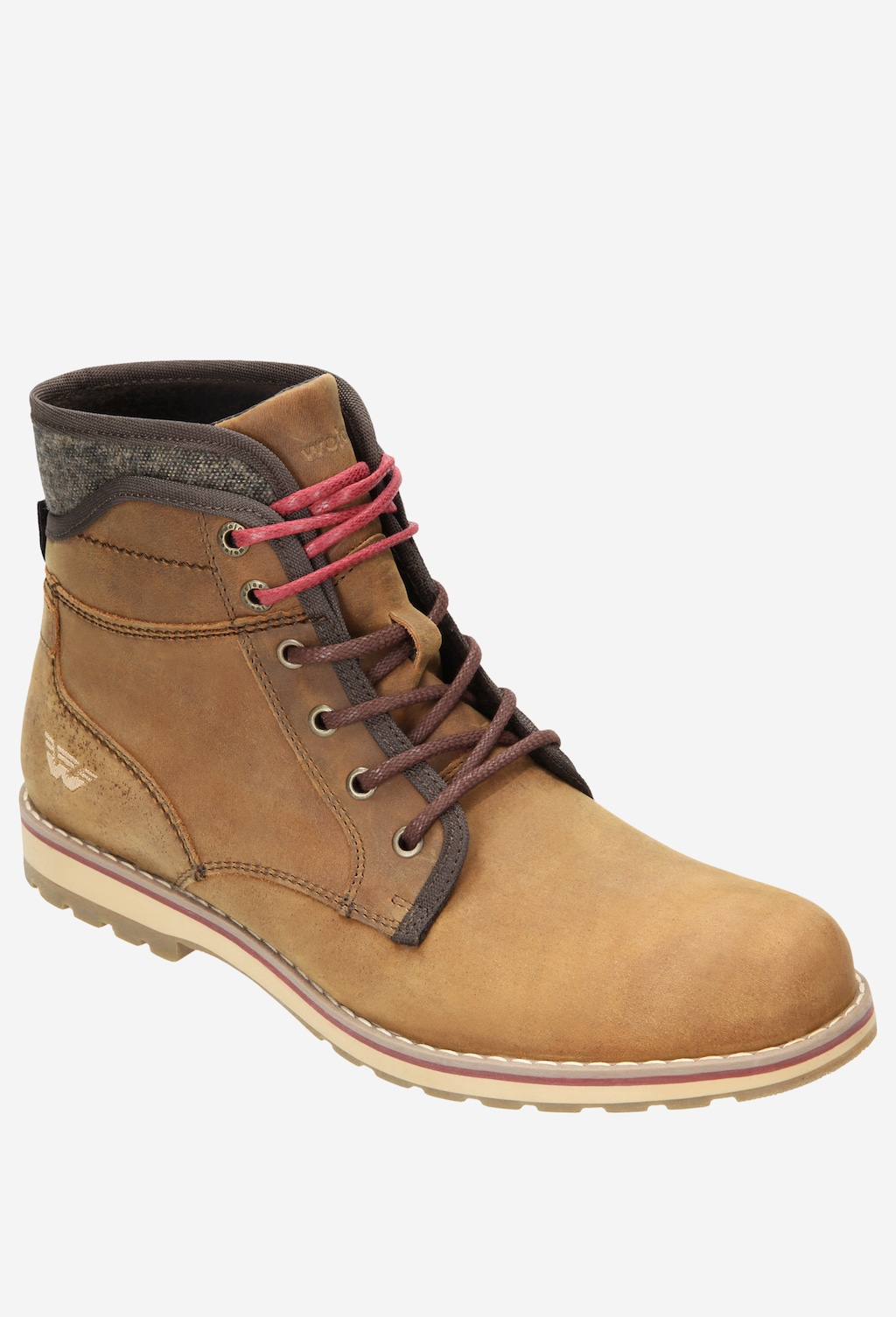 Brązowe męskie trzewiki 4272-52 Widok 2