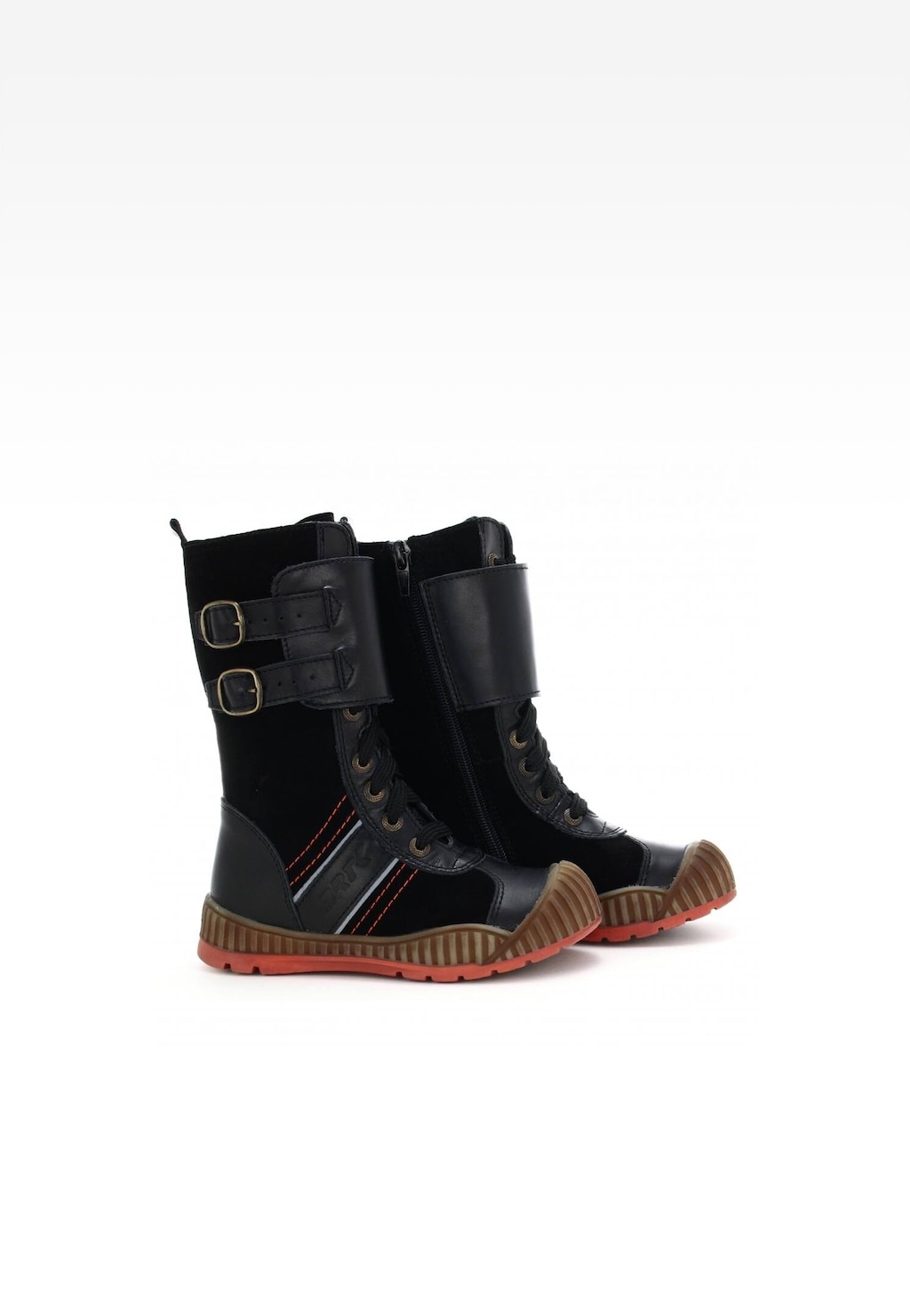 Zateplené kozačky BARTEK T-94203/ST/0IZ, pro dívky, černo-oranžové Widok 7