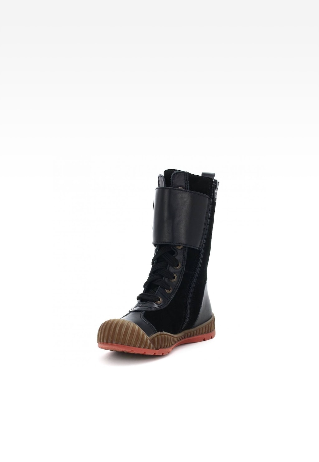 Zateplené kozačky BARTEK T-94203/ST/0IZ, pro dívky, černo-oranžové Widok 3