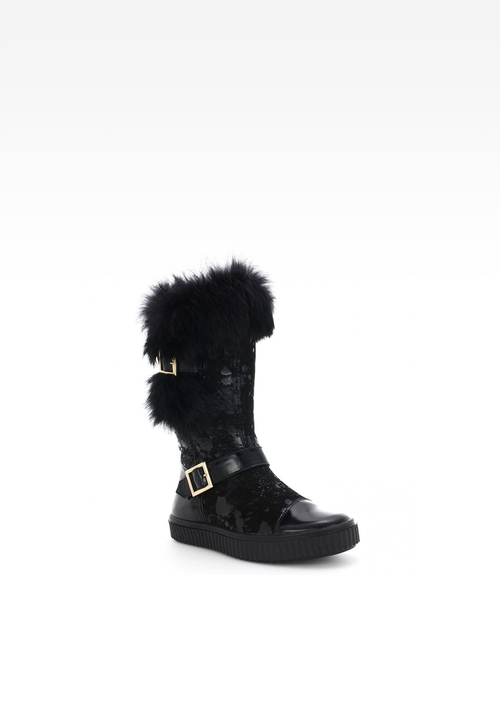 Kozaki ocieplane BARTEK T-973980/1LH, dla dziewcząt, czarny Widok 2