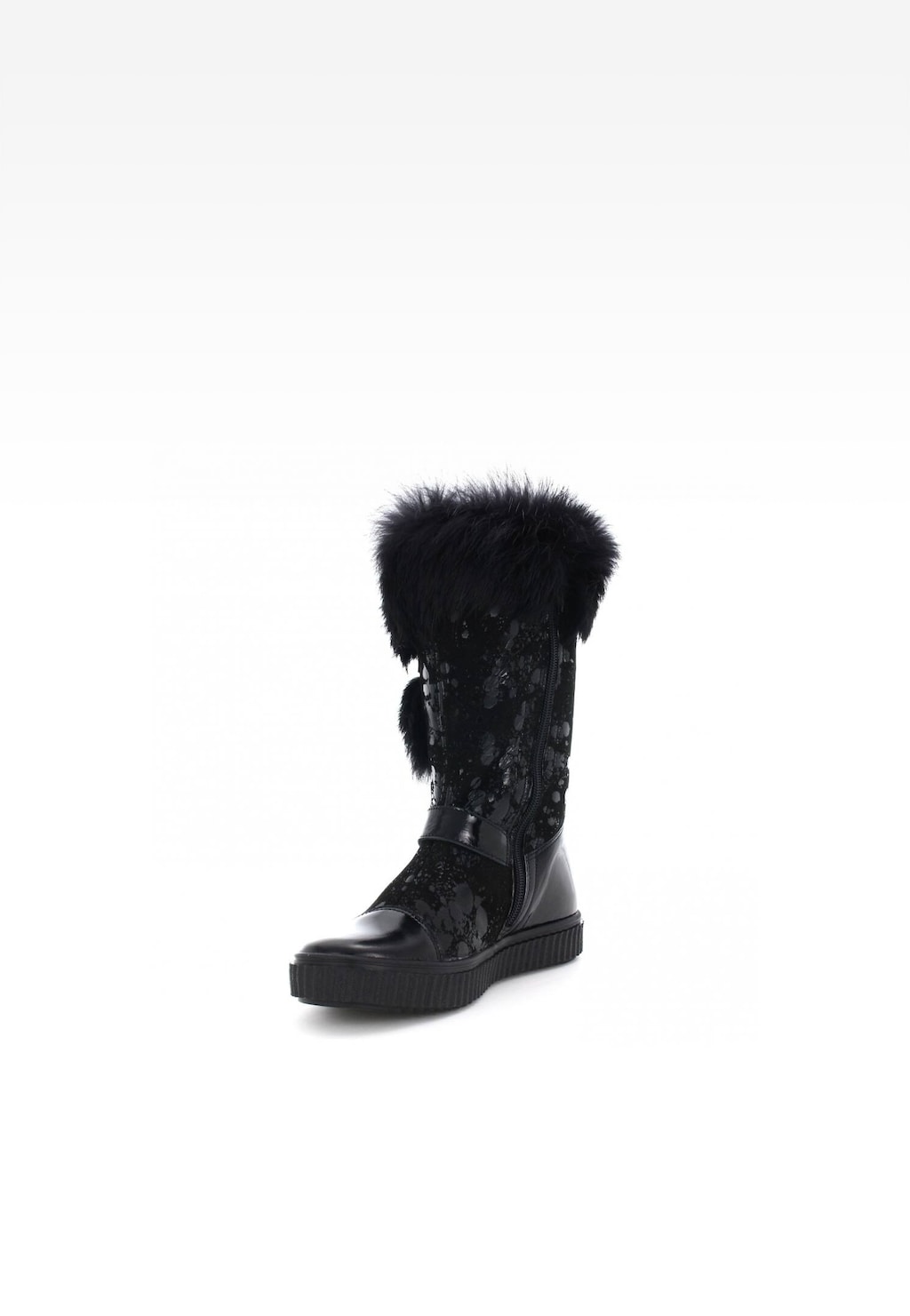 Kozaki ocieplane BARTEK T-973980/1LH, dla dziewcząt, czarny Widok 3