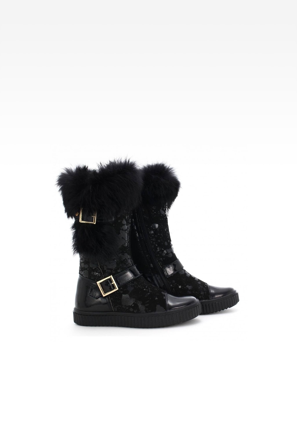 Kozaki ocieplane BARTEK T-973980/1LH, dla dziewcząt, czarny Widok 7