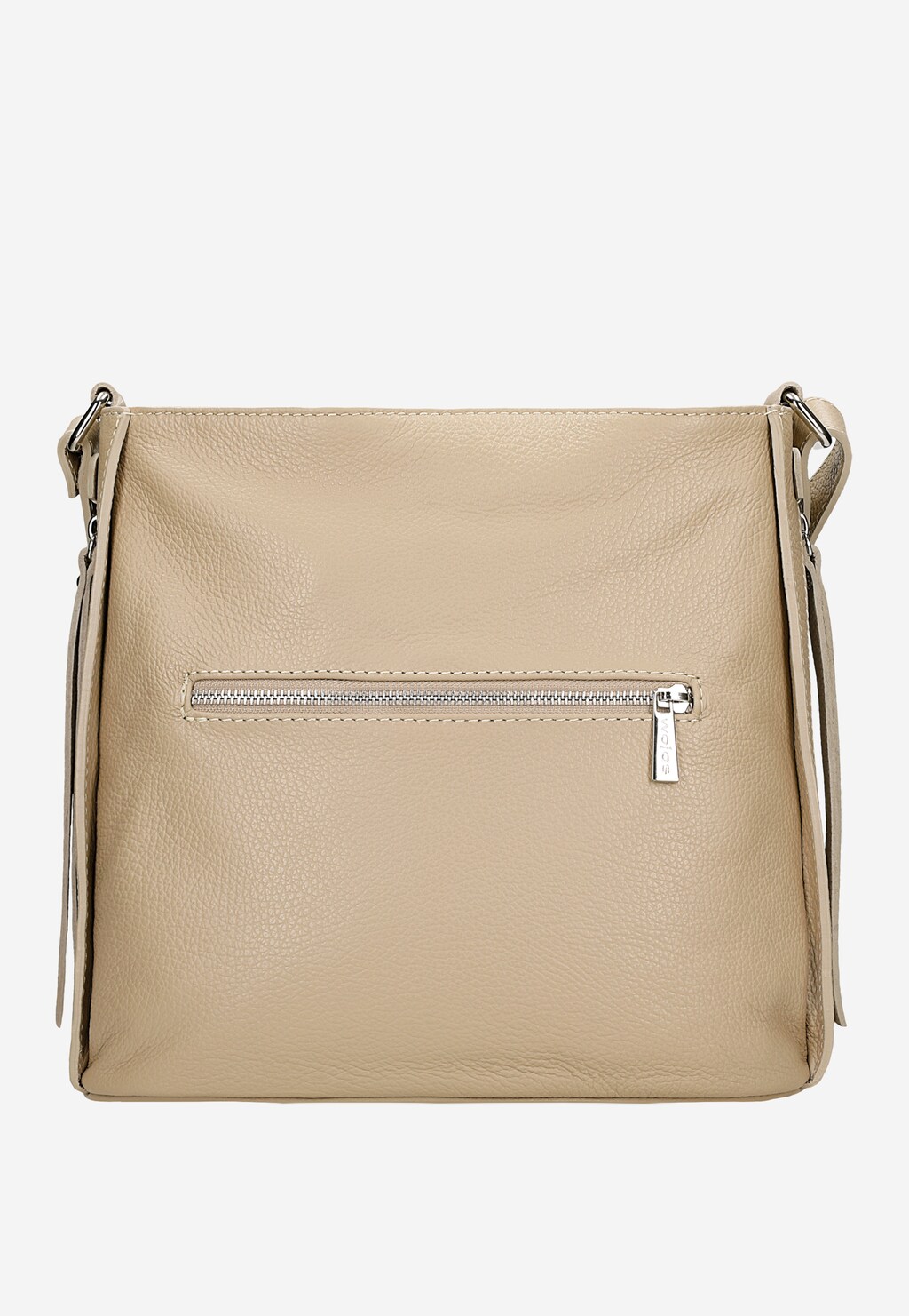 Světle béžová kožená dámská kabelka 80067-64 Widok 3