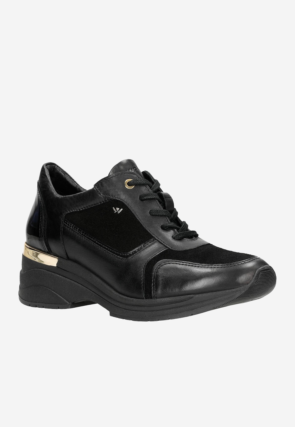 Sportovně elegantní černé polobotky dámské 46115-71 Widok 3