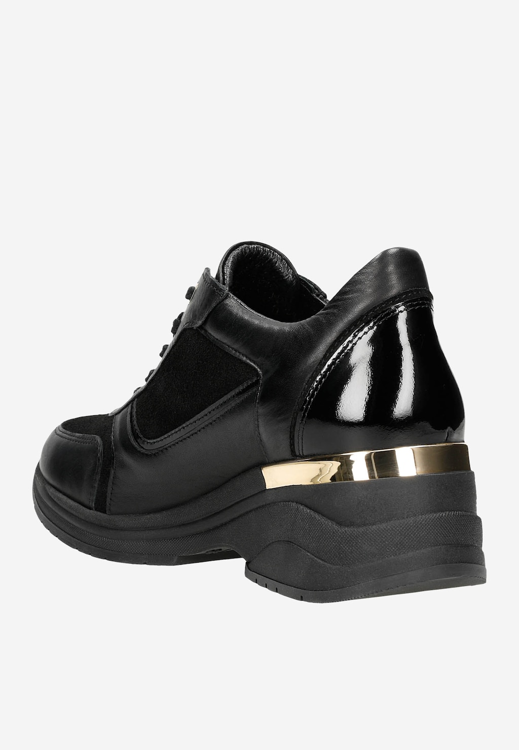 Sportovně elegantní černé polobotky dámské 46115-71 Widok 4