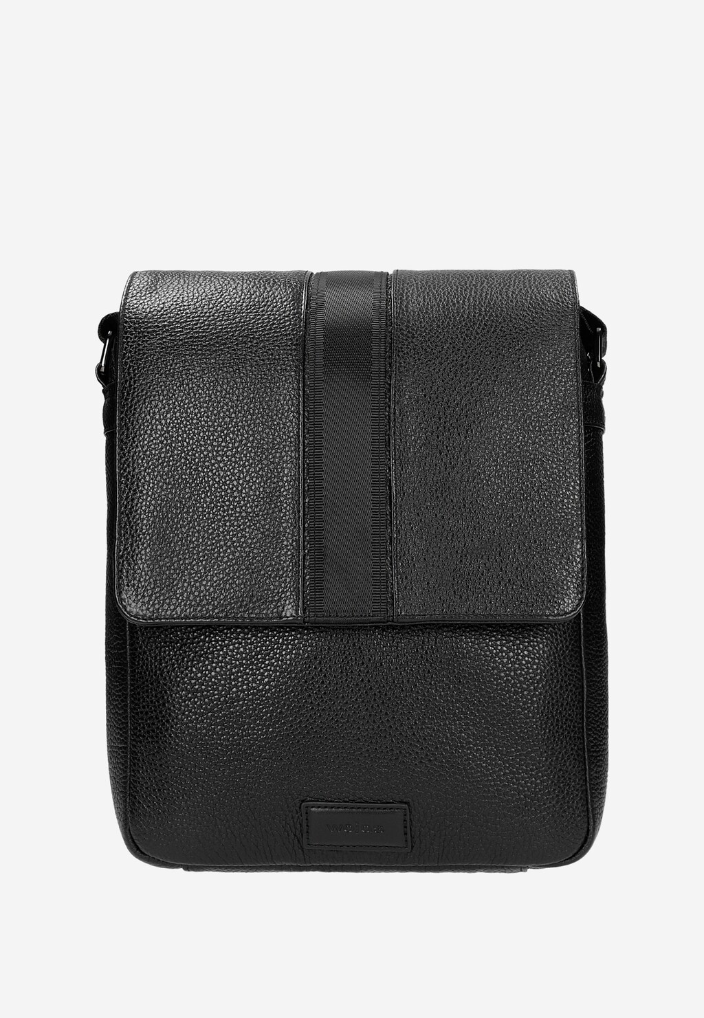 Czarna skórzana torba męska crossbody bag 90015-51 Widok 2