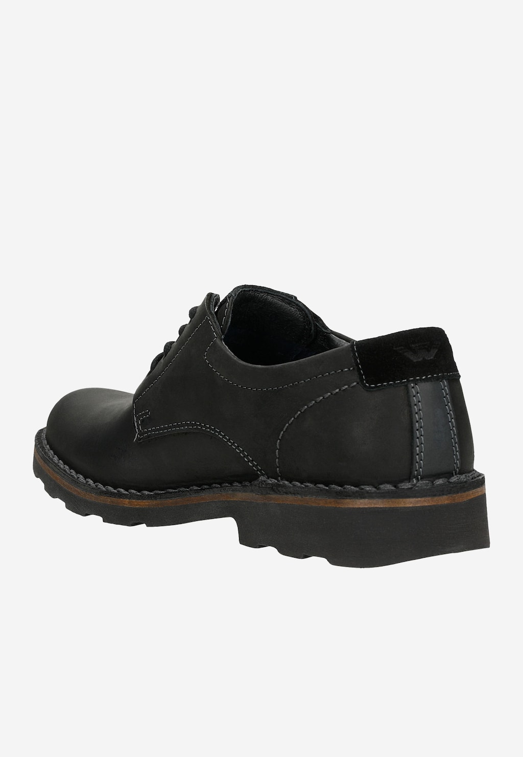 Čierne pánske poltopánky 5084-71 Widok 4