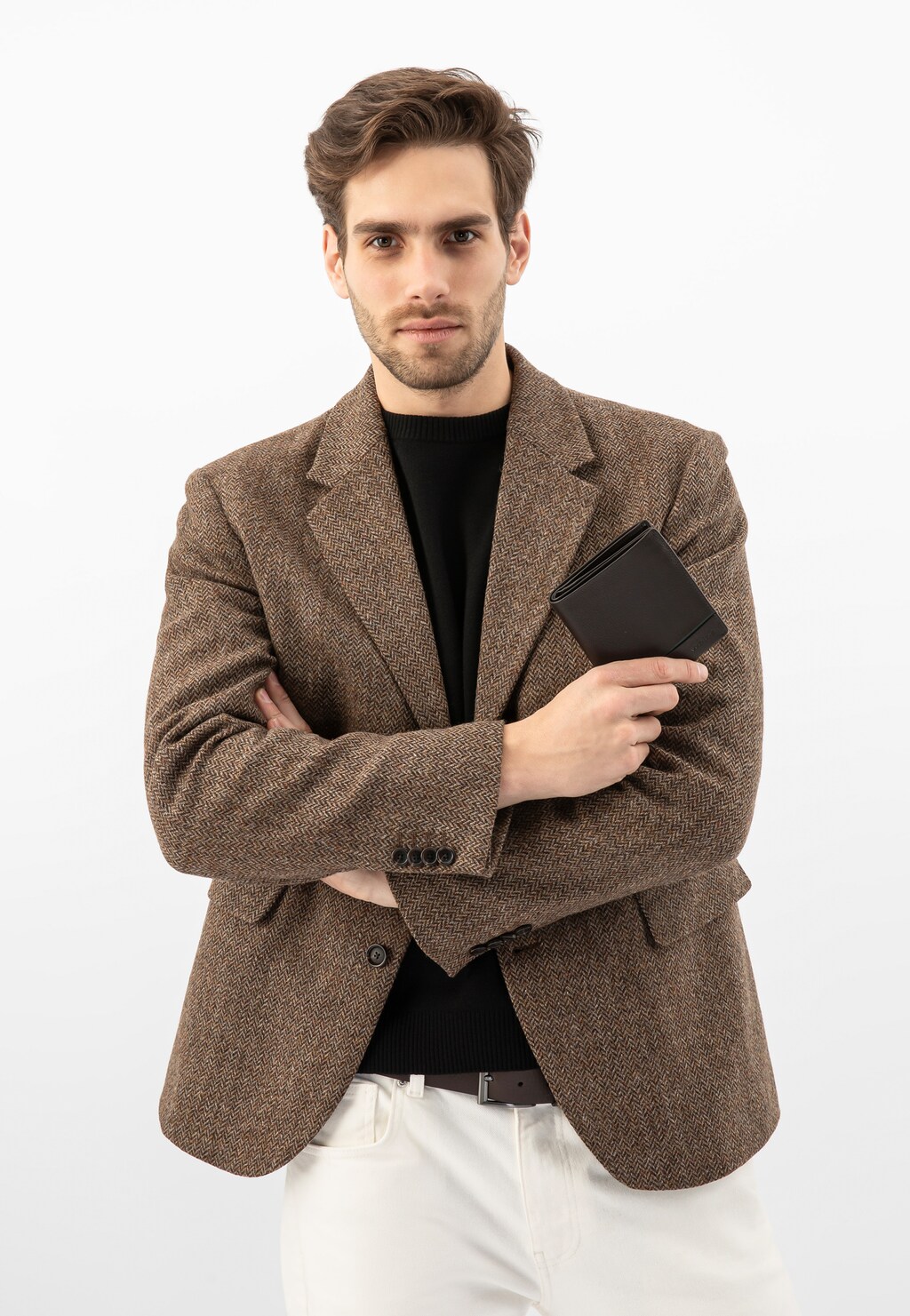 Klasická hnědá pánská peněženka z kvalitní přírodní kůže 91078-52 Widok 1