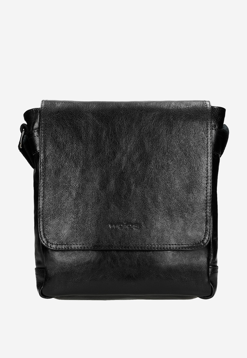 Czarna torba męska na ramię ze skóry licowej 80324-51 Widok 2