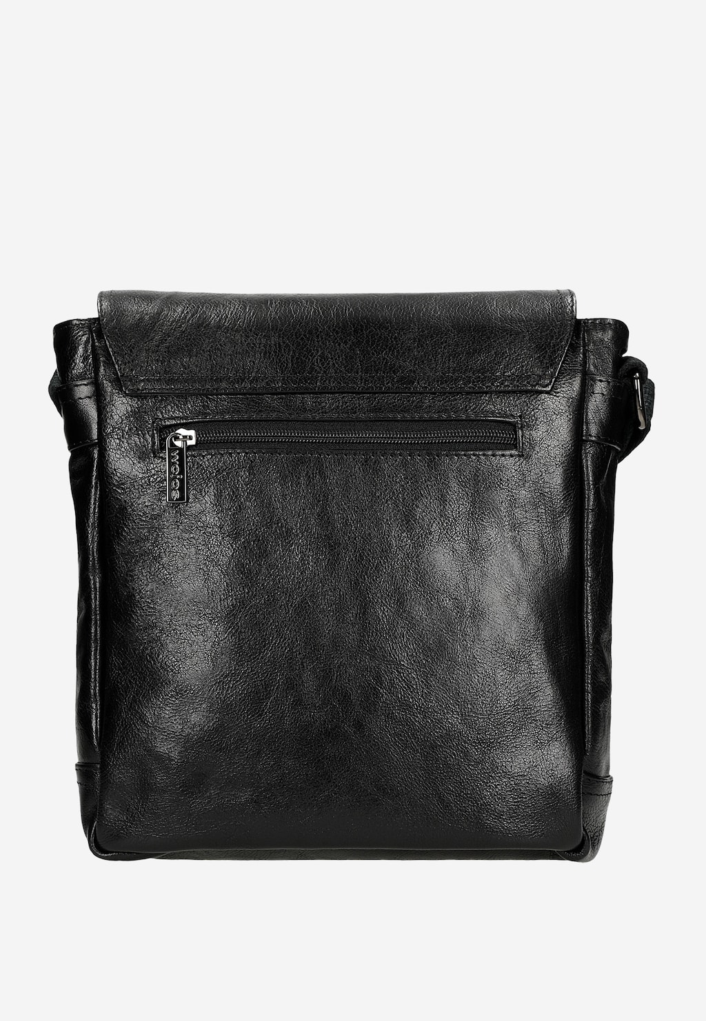 Czarna torba męska na ramię ze skóry licowej 80324-51 Widok 4
