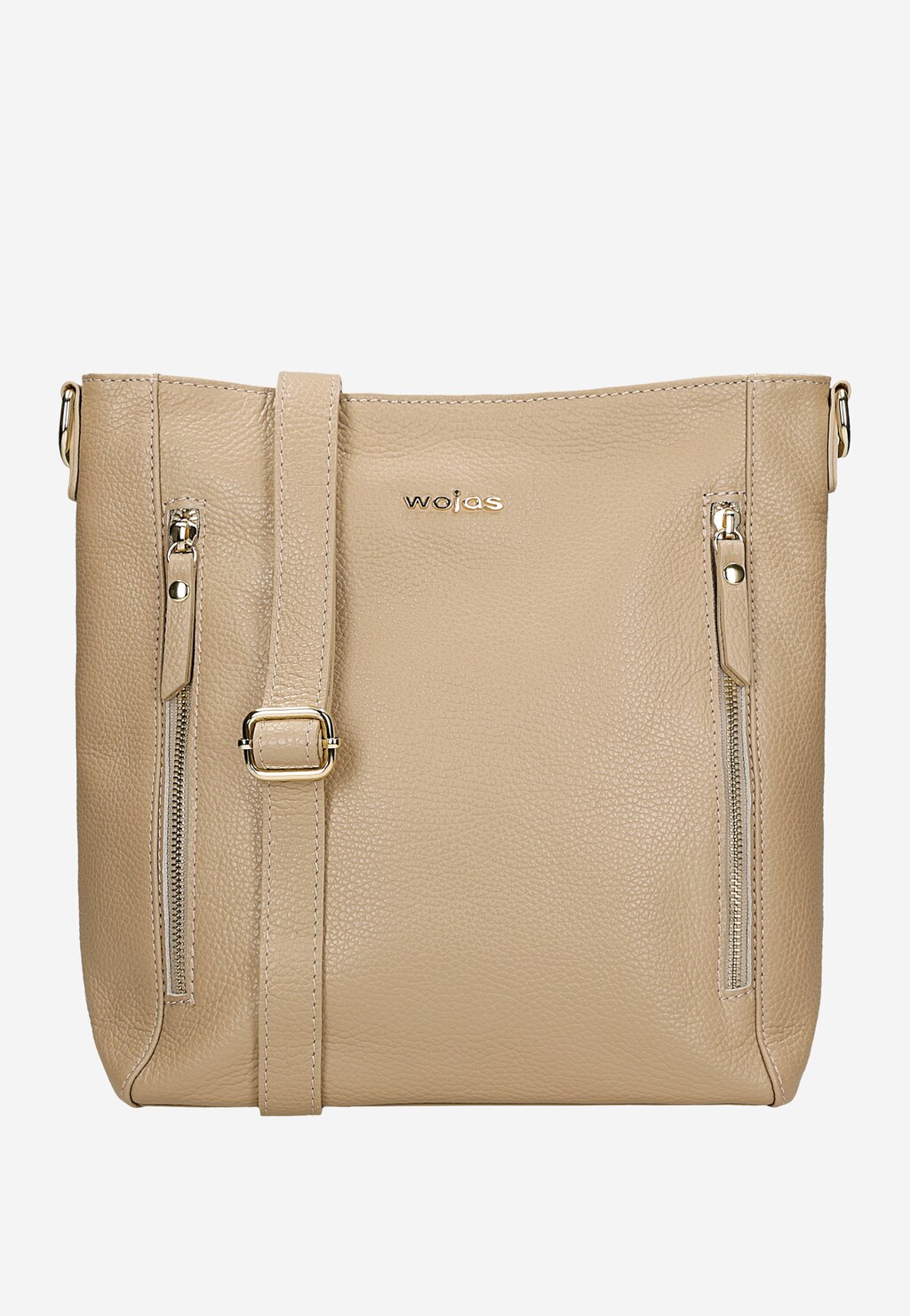 Beżowa torebka damska ze skóry naturalnej 80338-54 Widok 1