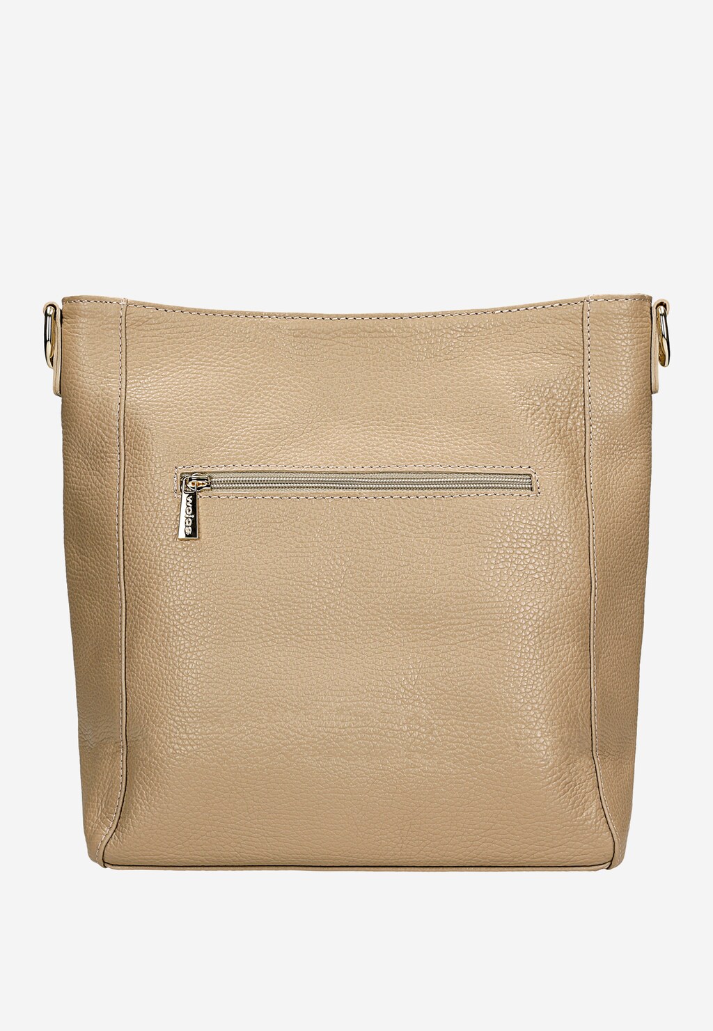 Beżowa torebka damska ze skóry naturalnej 80338-54 Widok 3