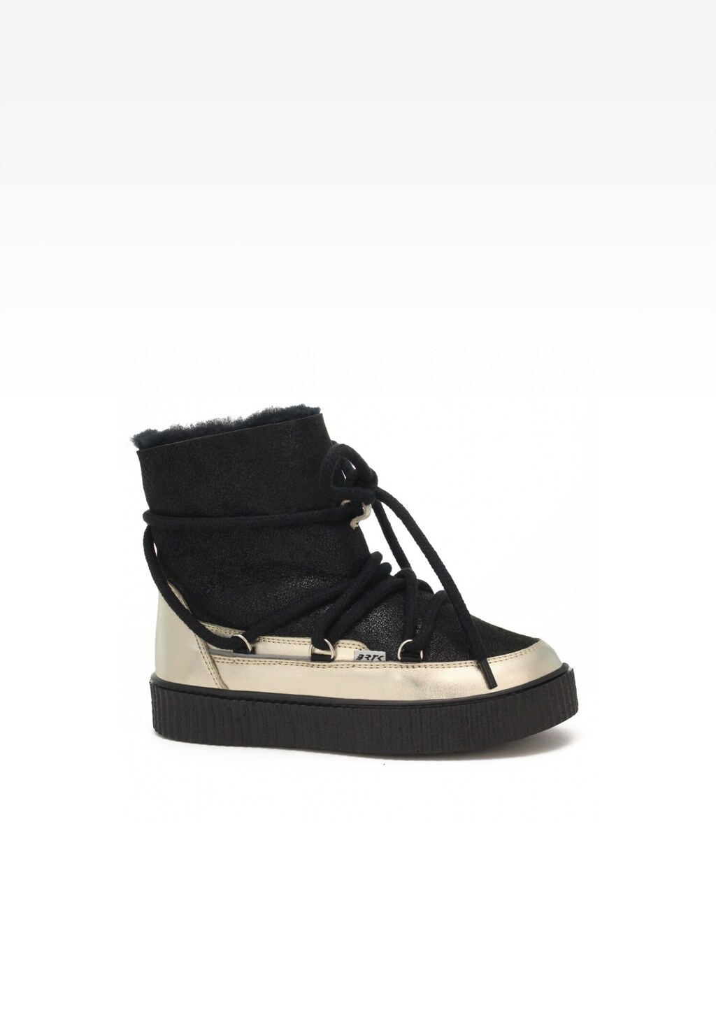 Botki ocieplane BARTEK 17294004, dla dziewcząt, czarno-złoty Widok 1