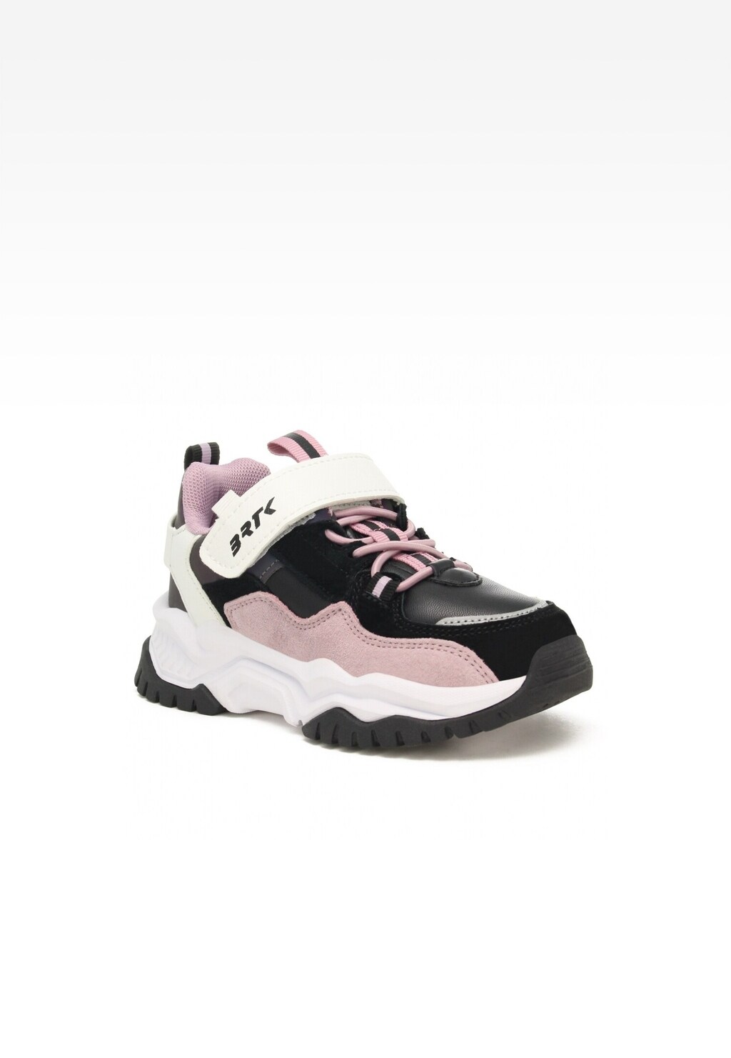 Półbuty BARTEK 15412003, dla dziewcząt, czarno-różowy Widok 2