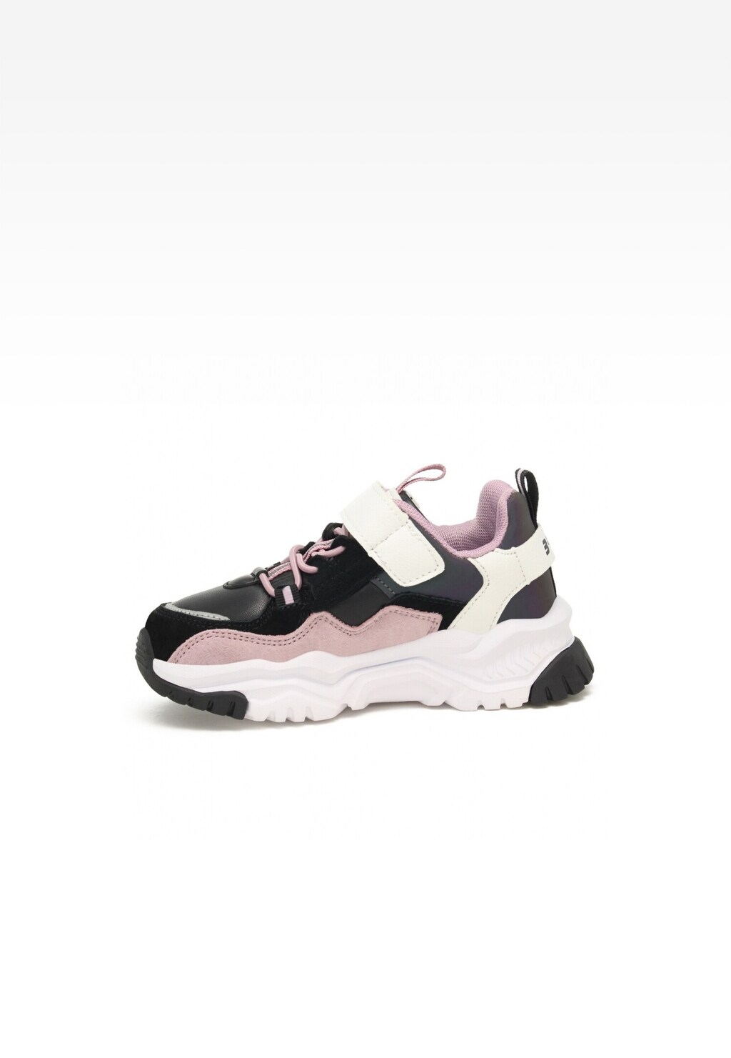 Półbuty BARTEK 15412003, dla dziewcząt, czarno-różowy Widok 4