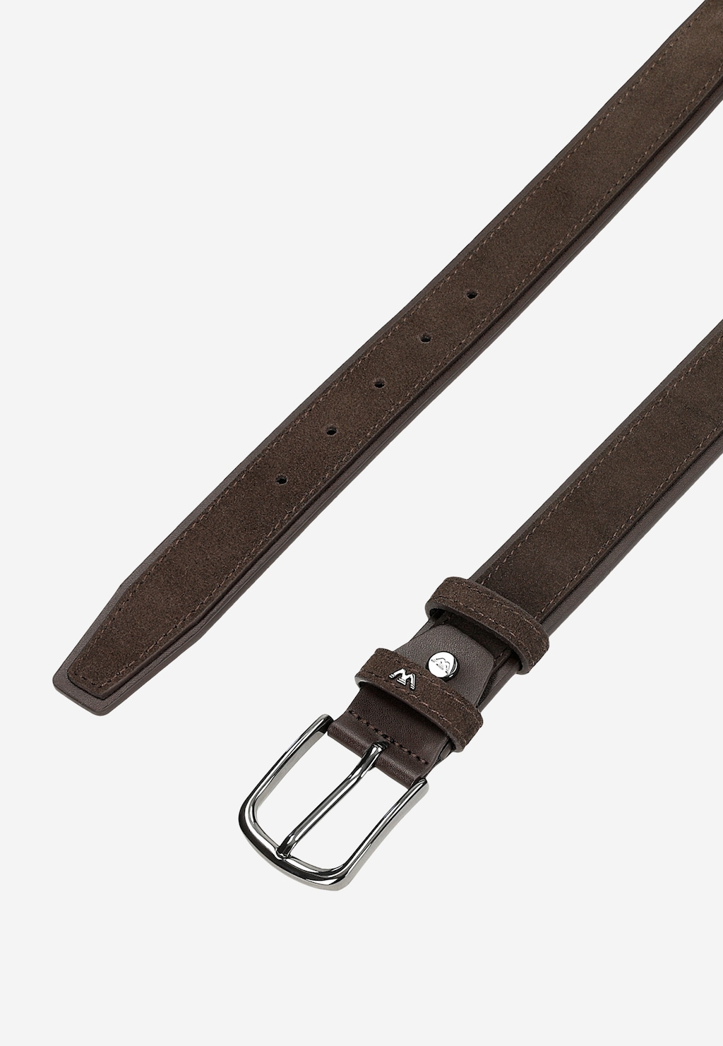 Tmavě hnědý pánský pásek z kombinovaných kůží 93107-72 Widok 4