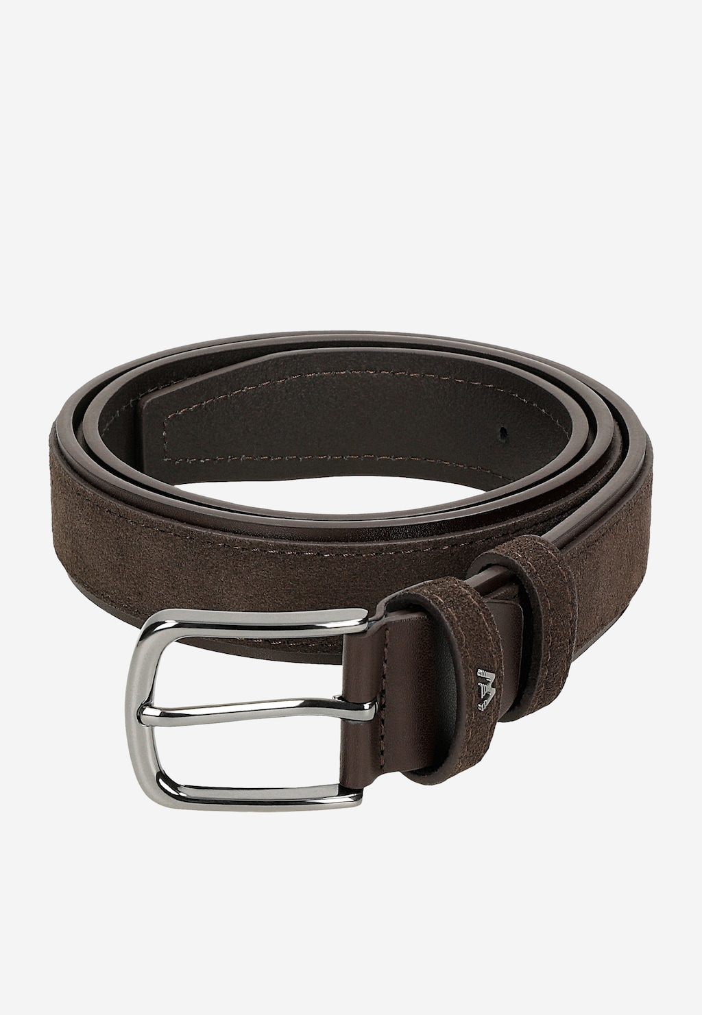 Tmavě hnědý pánský pásek z kombinovaných kůží 93107-72 Widok 5