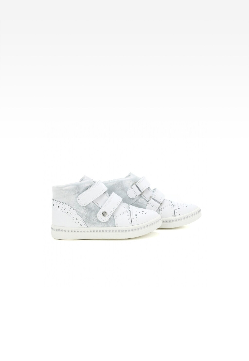 Trzewiki BARTEK W-91764-3/AAU, dla dziewcząt, biało-srebrny Widok 8