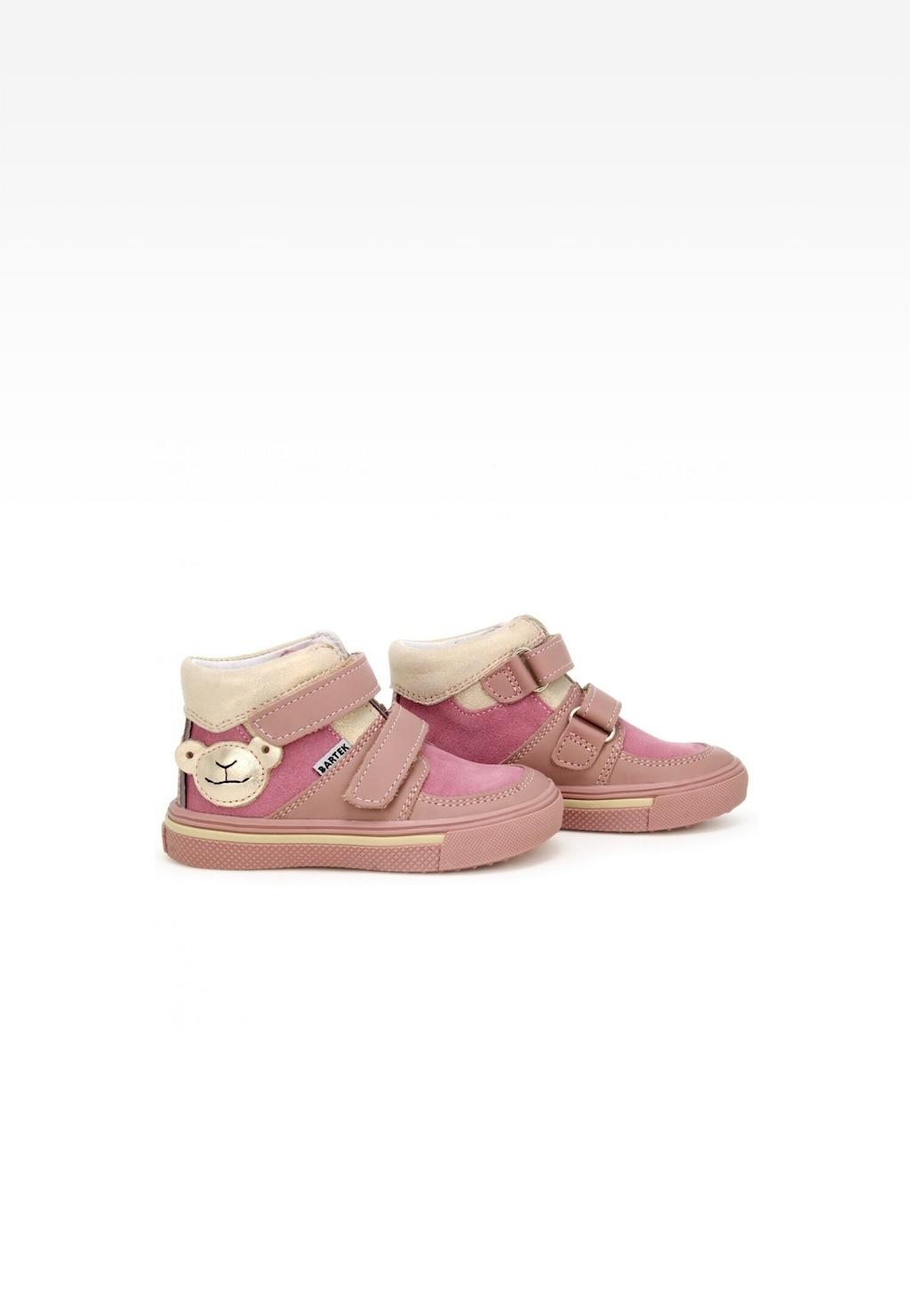 Kotníkové topánky BARTEK 11714003, pre dievčatá, ružovo-zlaté Widok 6