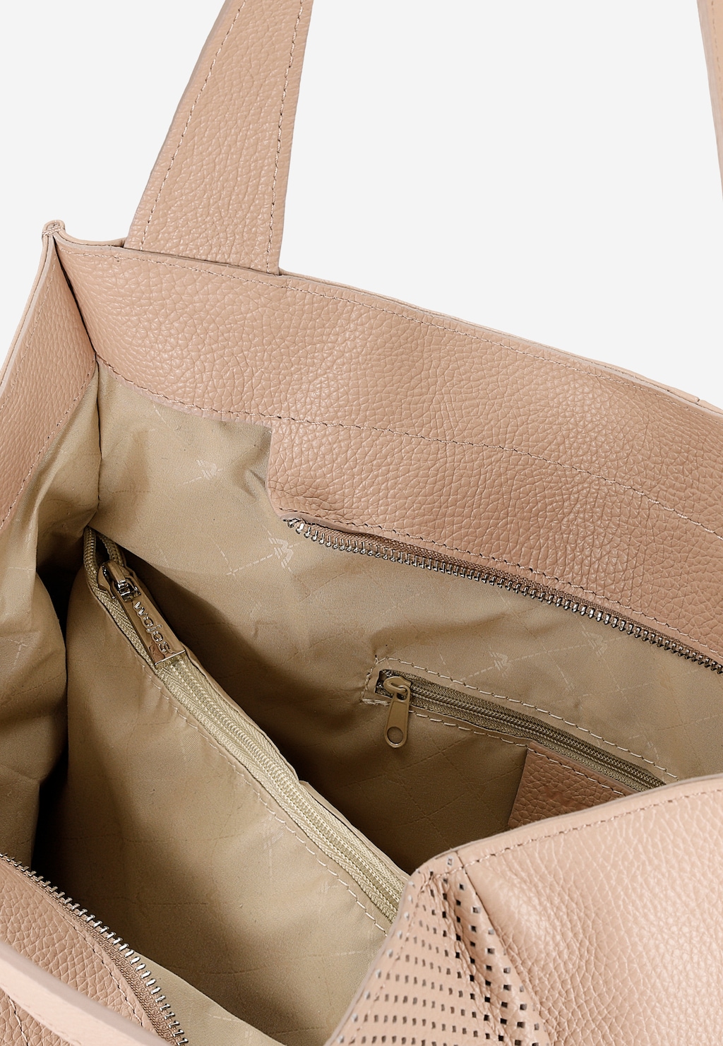 Světle růžová dámská kabelka typu shopper 80382-54 Widok 4