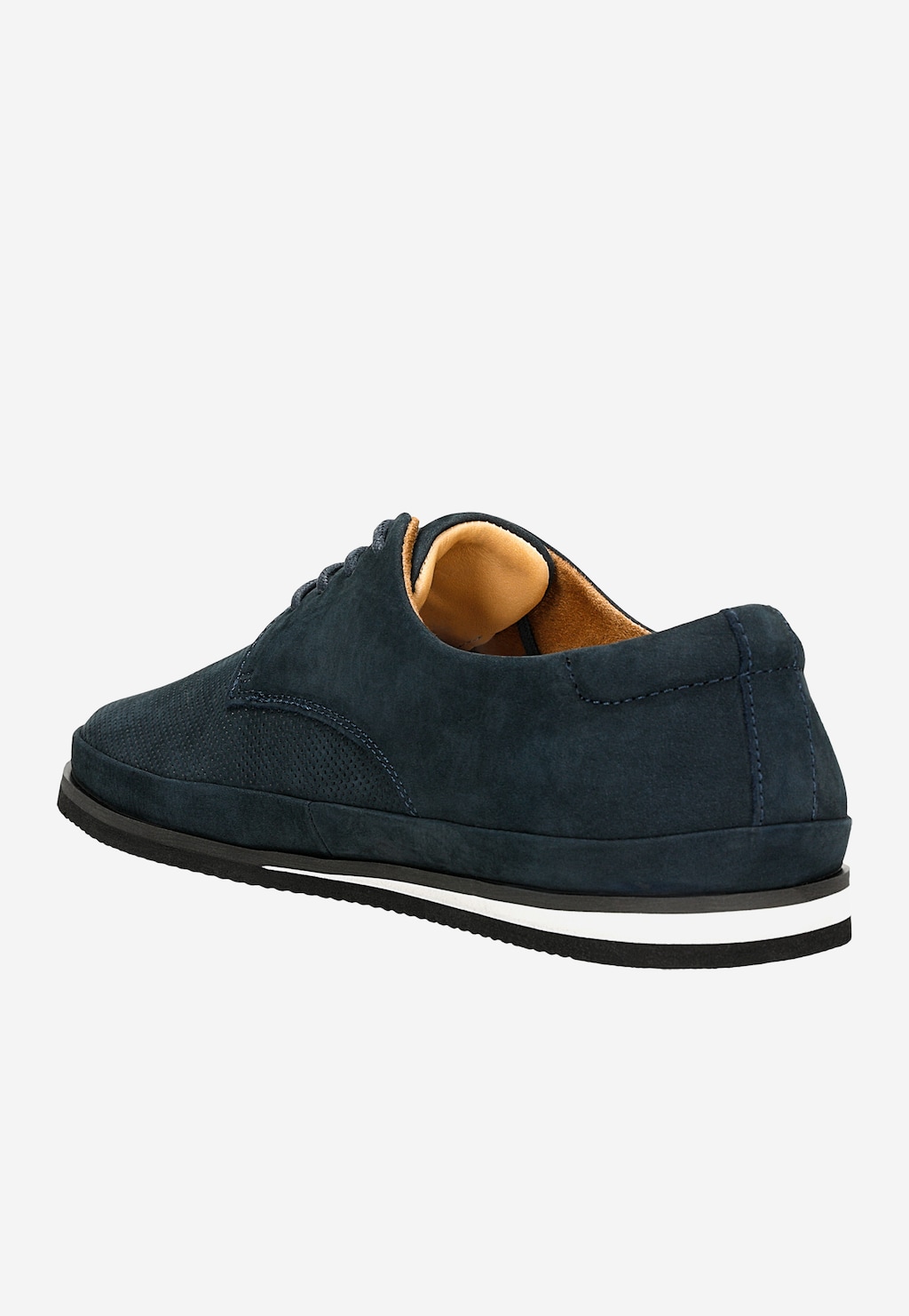 Klasické granátové pánské kožené boty z nubuku 10112-26 Widok 4