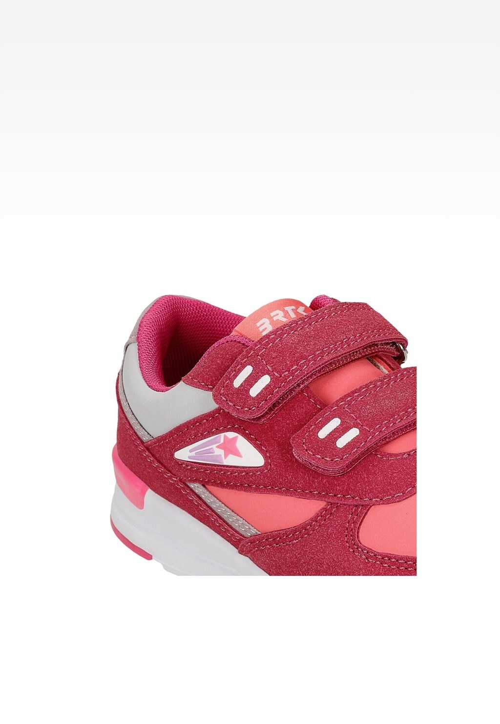 Półbuty BARTEK 15042903, dla dziewcząt, czerwono-różowy Widok 6
