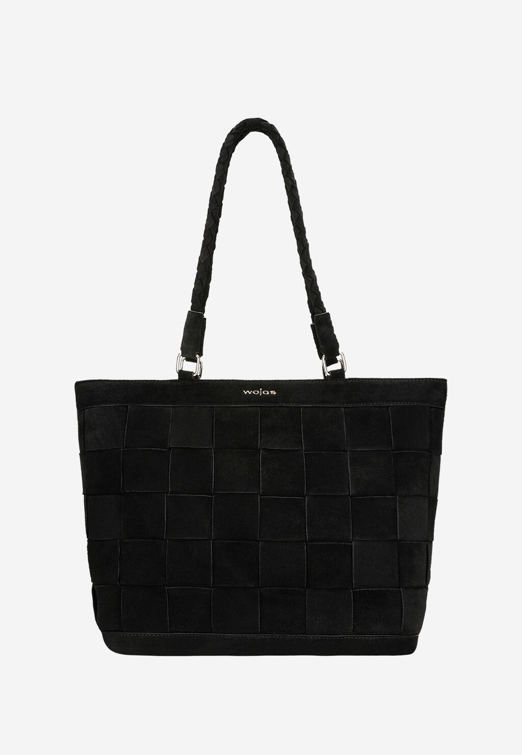 Duża pleciona torebka damska w kolorze czarnym 80224-71 Widok 2