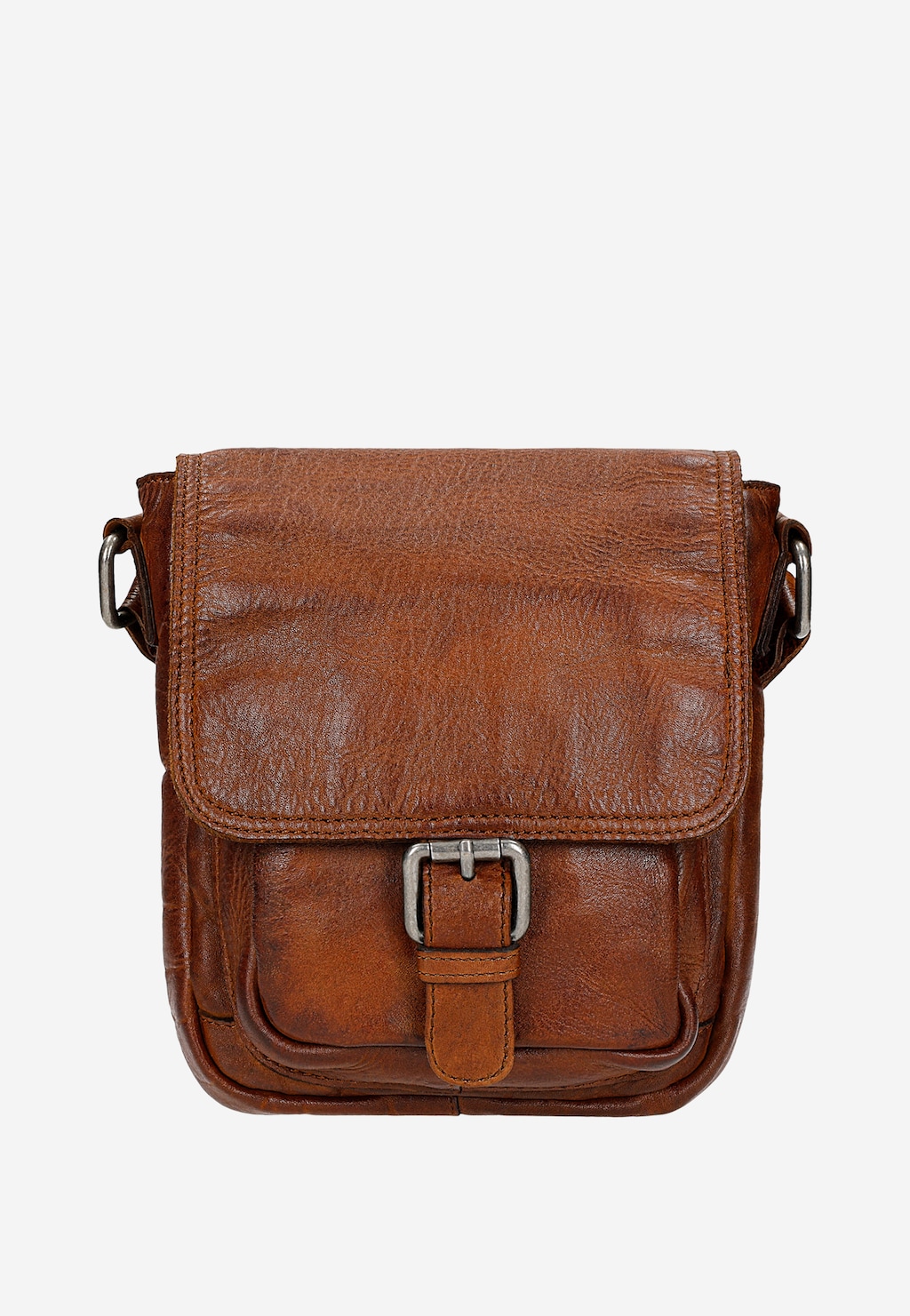 Světle hnědá pánská taška přes rameno z hladké kůže 80045-53 Widok 1