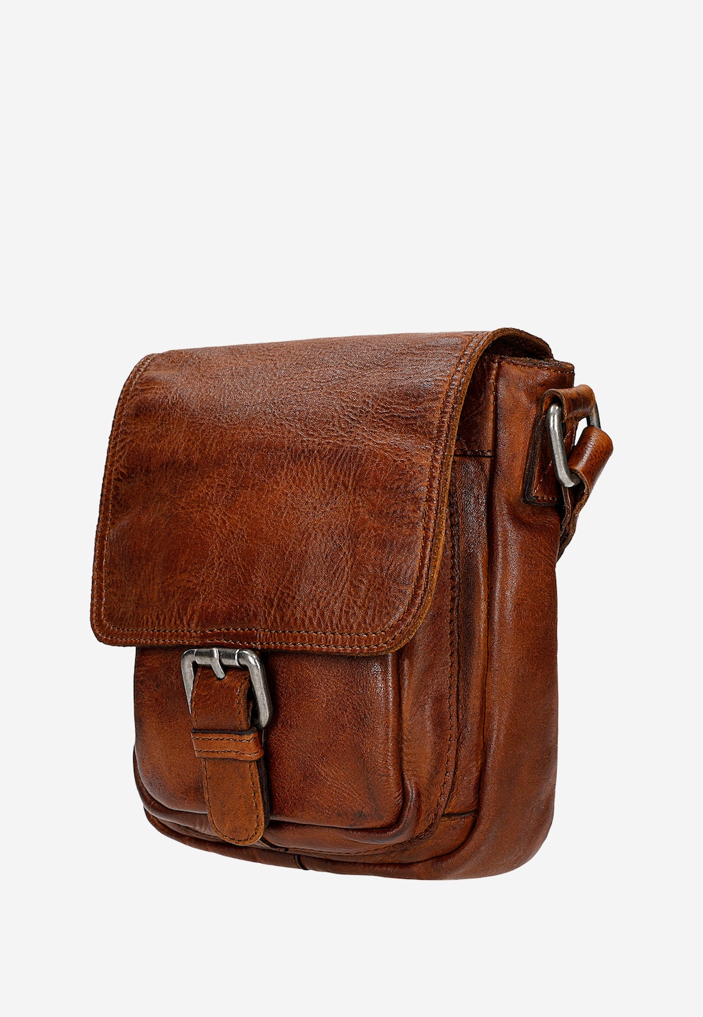 Světle hnědá pánská taška přes rameno z hladké kůže 80045-53 Widok 2