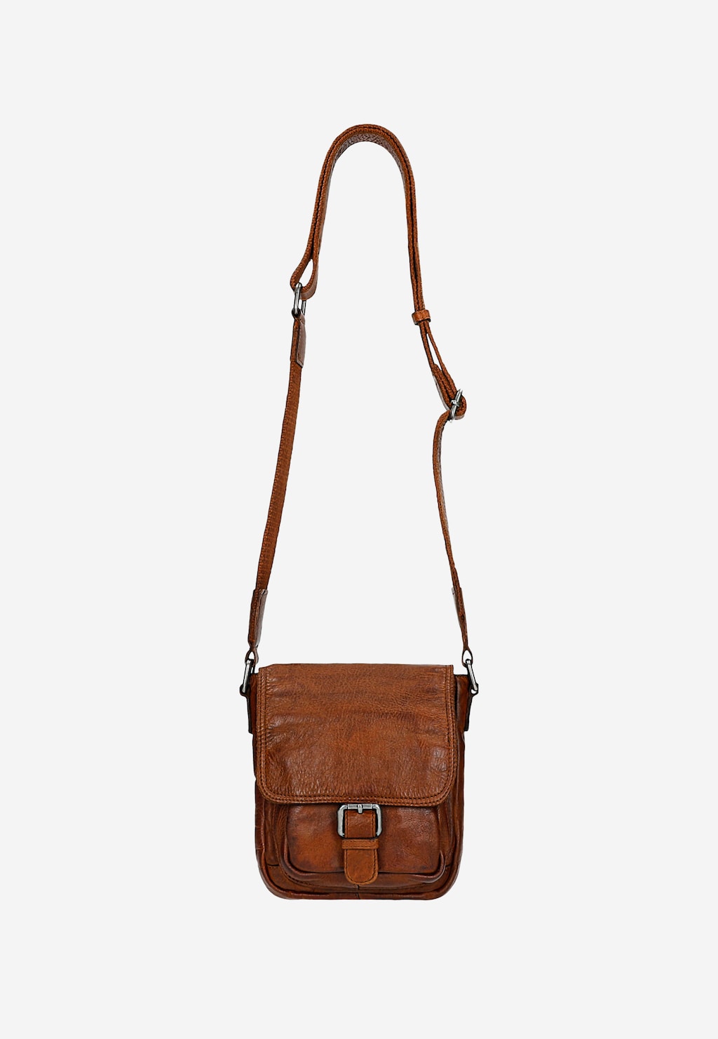 Světle hnědá pánská taška přes rameno z hladké kůže 80045-53 Widok 4