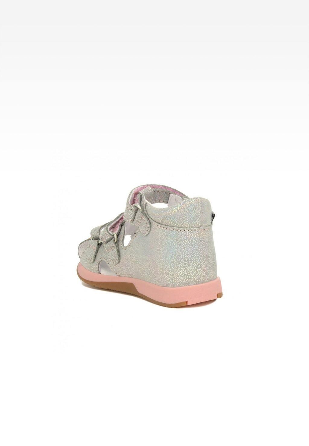 Sandały BARTEK 081021-006 II, dla dziewcząt, różowo-srebrny Widok 5