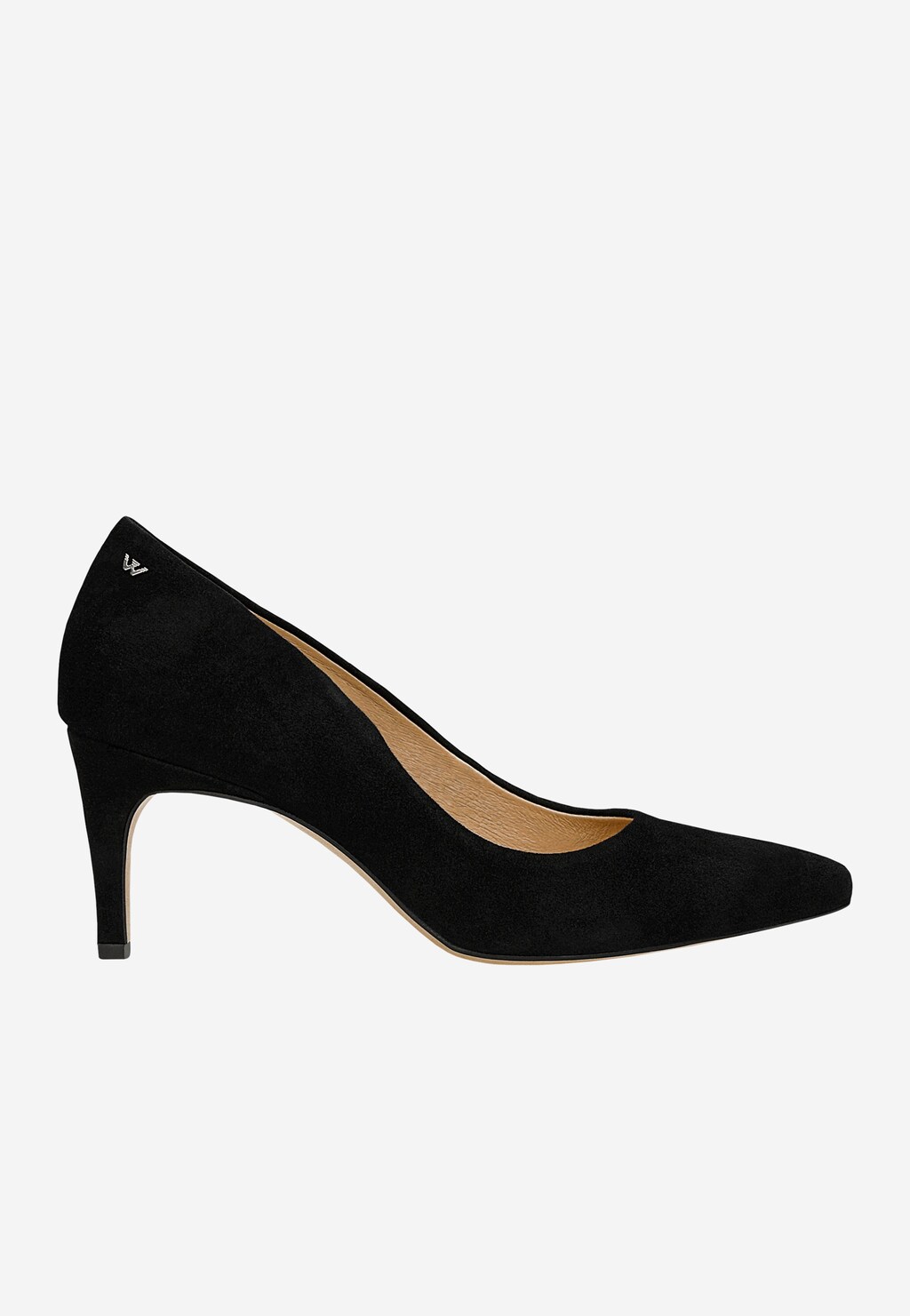 Czarne czółenka damskie z weluru 35041-61 Widok 1