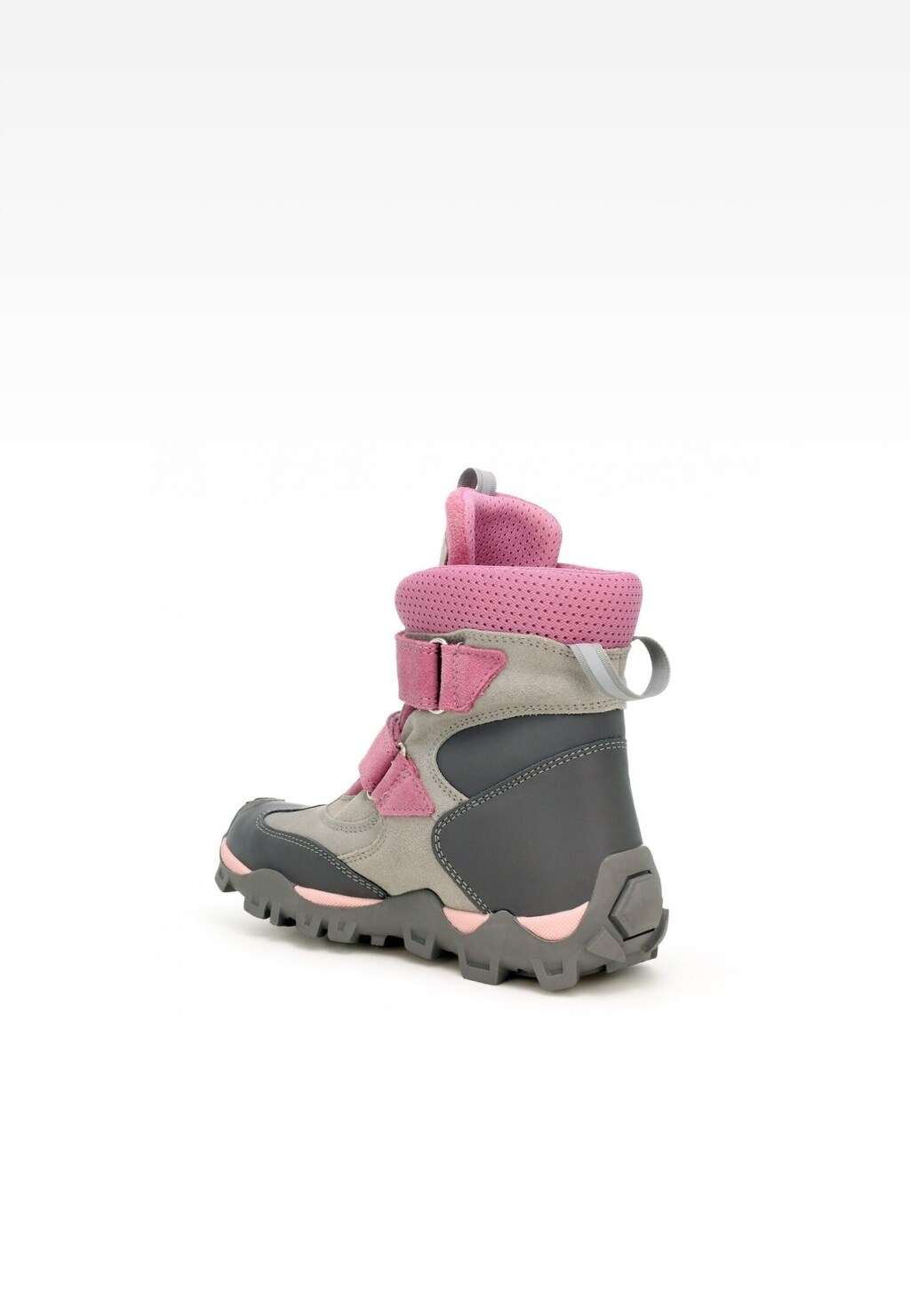 Zateplené členkové topánky BARTEK 14292009, pre dievčatá, sivo-ružové Widok 4