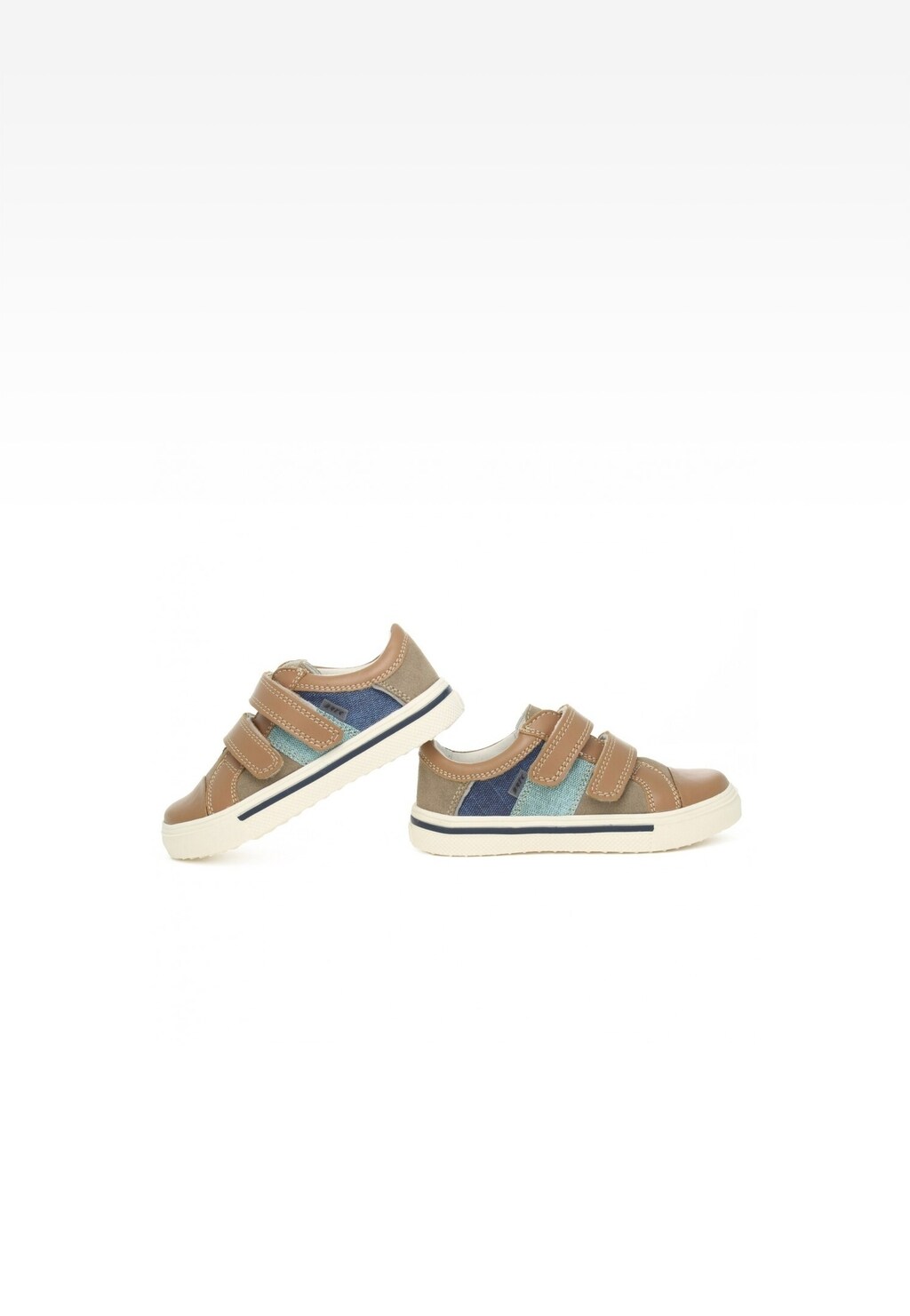 Półbuty BARTEK 018607-001 II, beżowo-niebieski Widok 8