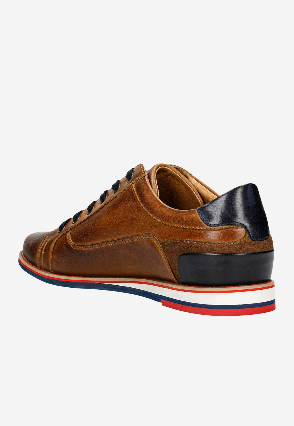 Neutrálne pánske tenisky hnedej farby na bežné nosenie 10023-53 Widok 4