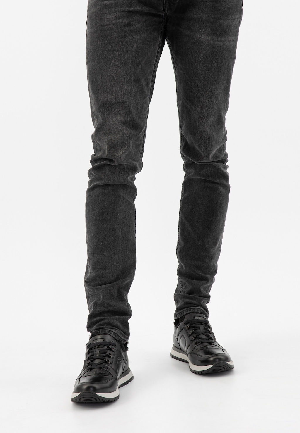 Zateplená elegantná pánska obuv z lícovej kože 10177-51 Widok 9