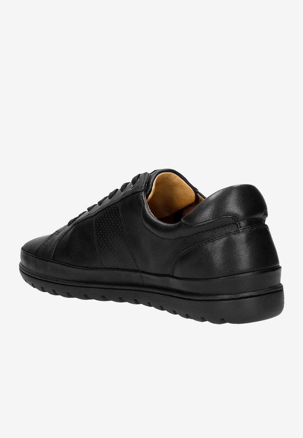 Kvalitní kožené pánské tenisky v černém provedení 10184-51 Widok 4