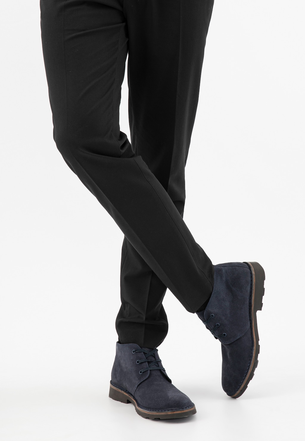 Klasické celoroční pánské kotníkové boty z přírodní kůže 1200-66 Widok 9