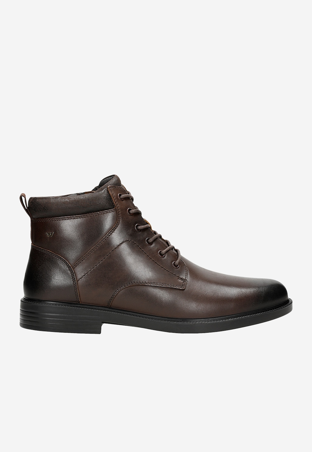 Tmavohnedé pánske topánky z hladkej kože 24050-72 Widok 2