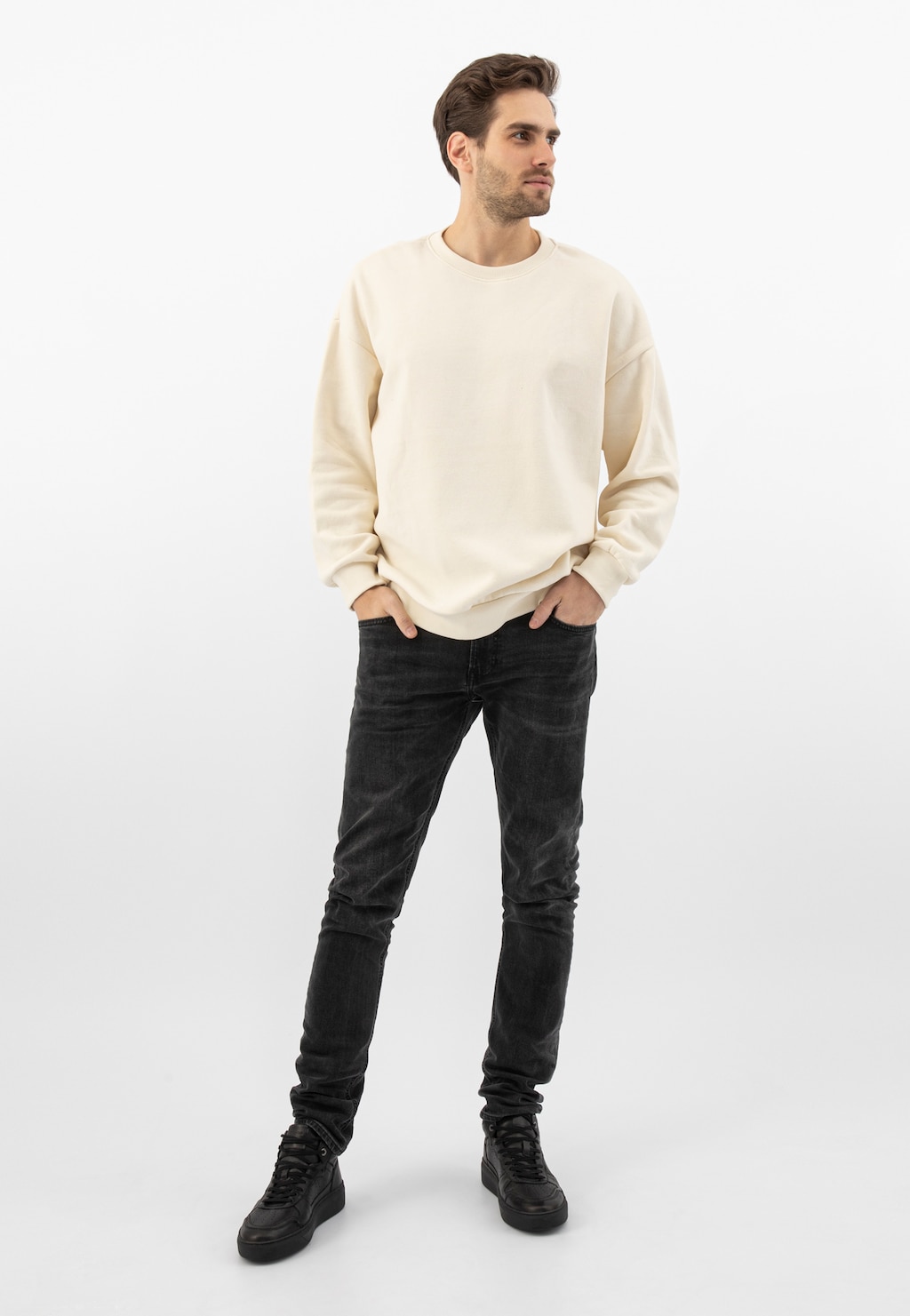 Čierne šnurovacie pánske topánky s vysokou podrážkou 24101-51 Widok 7