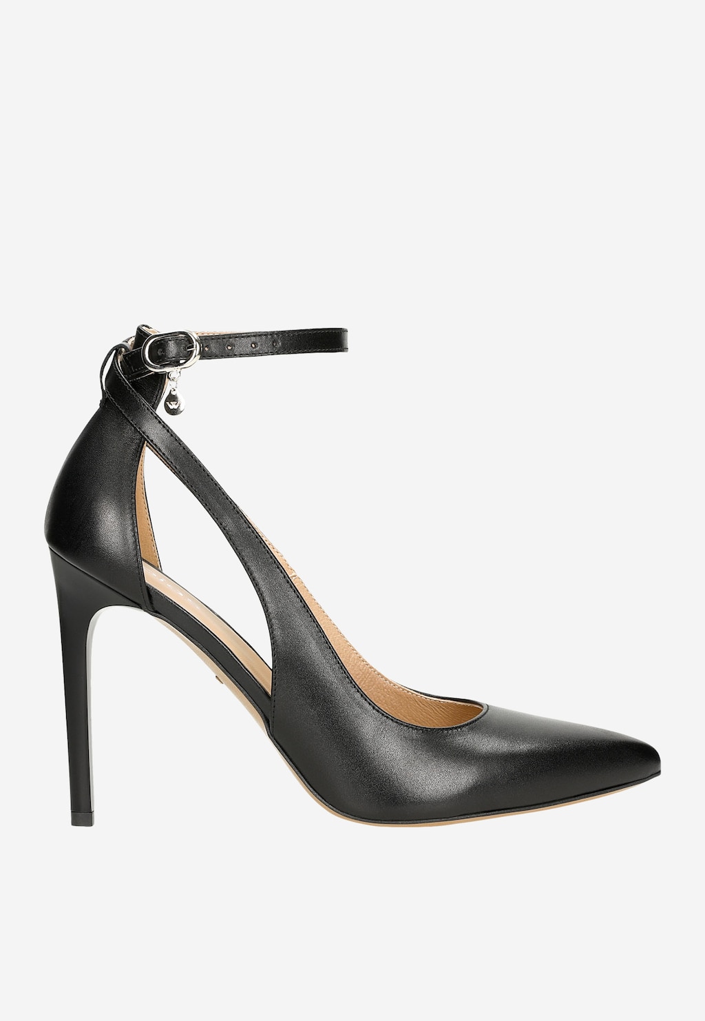 Čierne dámske čerpadlá s vysokým ihličkovým podpätkom 35065-51 Widok 2